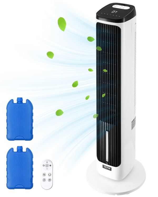 VEVOR 102 cm oscilējošais torņventilators ar 24 stundu taimeri, 7,1 m/s, tālvadības pults vadība