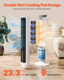 VEVOR 102 cm oscilējošais torņventilators ar 24 stundu taimeri, 7,1 m/s, tālvadības pults vadība