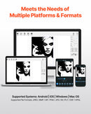 VEVOR portatīvā lāzergravēšanas iekārta – 600 mm/s, 5 W, augsta ātruma rokas gravieris