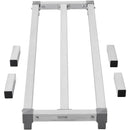 VEVOR alumīnija grīdas uzglabāšanas statīvs, 1220 × 355 mm, augstums no grīdas 203 mm, kravnesība 454 kg, pilnībā metināta konstrukcija, paredzēts lietošanai restorānos, virtuvēs, garāžās un transportlīdzekļos
