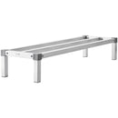 VEVOR alumīnija grīdas uzglabāšanas statīvs, 1220 × 355 mm, augstums no grīdas 203 mm, kravnesība 454 kg, pilnībā metināta konstrukcija, paredzēts lietošanai restorānos, virtuvēs, garāžās un transportlīdzekļos