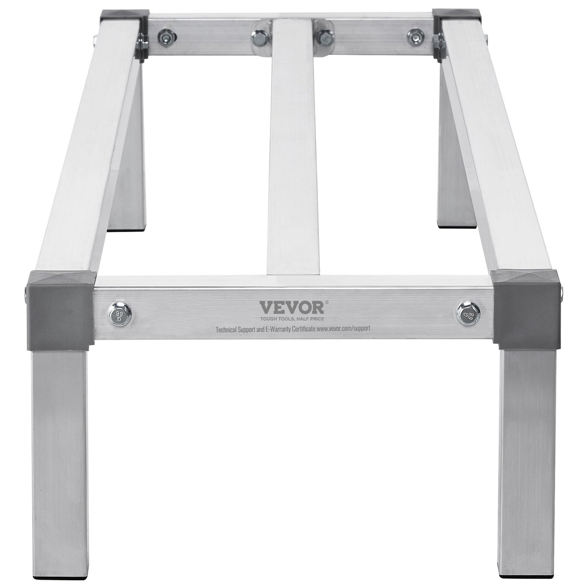 VEVOR Aluminium Floor Storage Rack, 1220 × 355 mm, 203 mm Height from Ground, 454 kg Load Capacity, Fully Welded Construction, for Restaurants, Kitchens, Garages and Vehicles