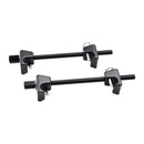 VEVOR spirālatsperu kompresoru komplekts (2 gab.), smagās slodzes atsperu kompresors ar 256 mm darba diapazonu, saderīgs ar 22 mm sešstūra uzgaļu ligzdām, piemērots vieglajām automašīnām, kravas auto un motocikliem, melnā krāsā