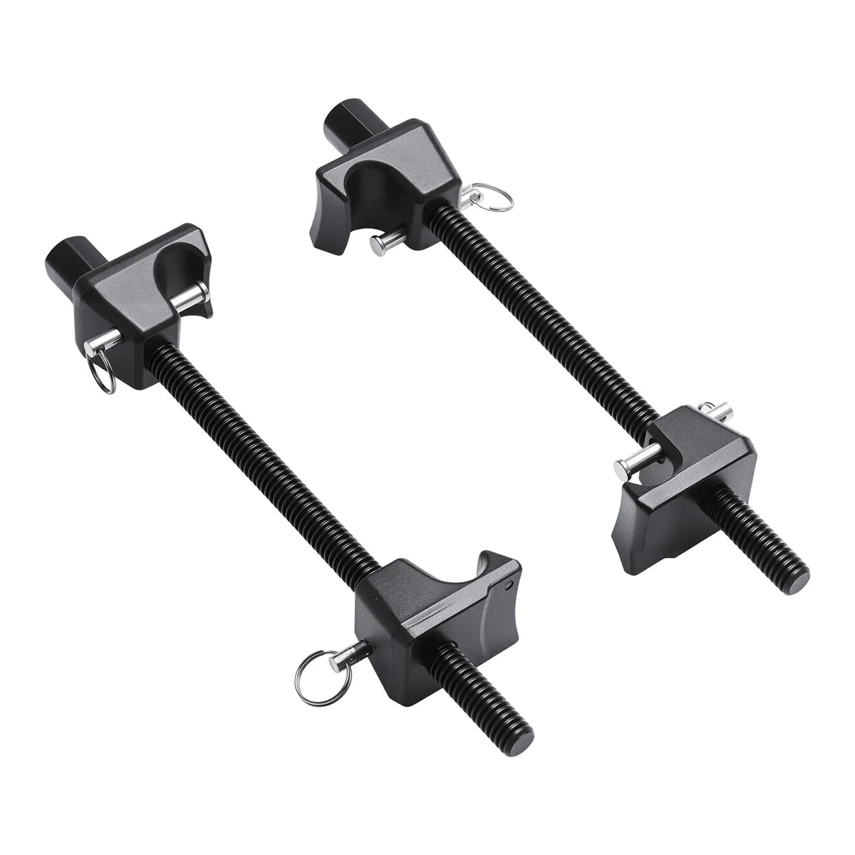 VEVOR Coil Spring Compressor Set (2 pcs), Heavy-Duty Spring Compressor with 256 mm Working Range, Compatible with 22 mm Hex Socket Adapters, Suitable for Cars, Trucks and Motorcycles, Black