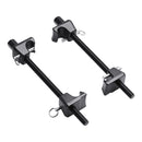 VEVOR spirālatsperu kompresoru komplekts (2 gab.), smagās slodzes atsperu kompresors ar 256 mm darba diapazonu, saderīgs ar 22 mm sešstūra uzgaļu ligzdām, piemērots vieglajām automašīnām, kravas auto un motocikliem, melnā krāsā