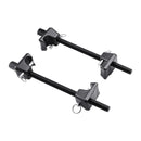 VEVOR spirālatsperu kompresoru komplekts (2 gab.), smagās slodzes atsperu kompresors ar 256 mm darba diapazonu, saderīgs ar 22 mm sešstūra uzgaļu ligzdām, piemērots vieglajām automašīnām, kravas auto un motocikliem, melnā krāsā