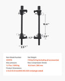 VEVOR spirālatsperu kompresoru komplekts (2 gab.), smagās slodzes atsperu kompresors ar 256 mm darba diapazonu, saderīgs ar 22 mm sešstūra uzgaļu ligzdām, piemērots vieglajām automašīnām, kravas auto un motocikliem, melnā krāsā