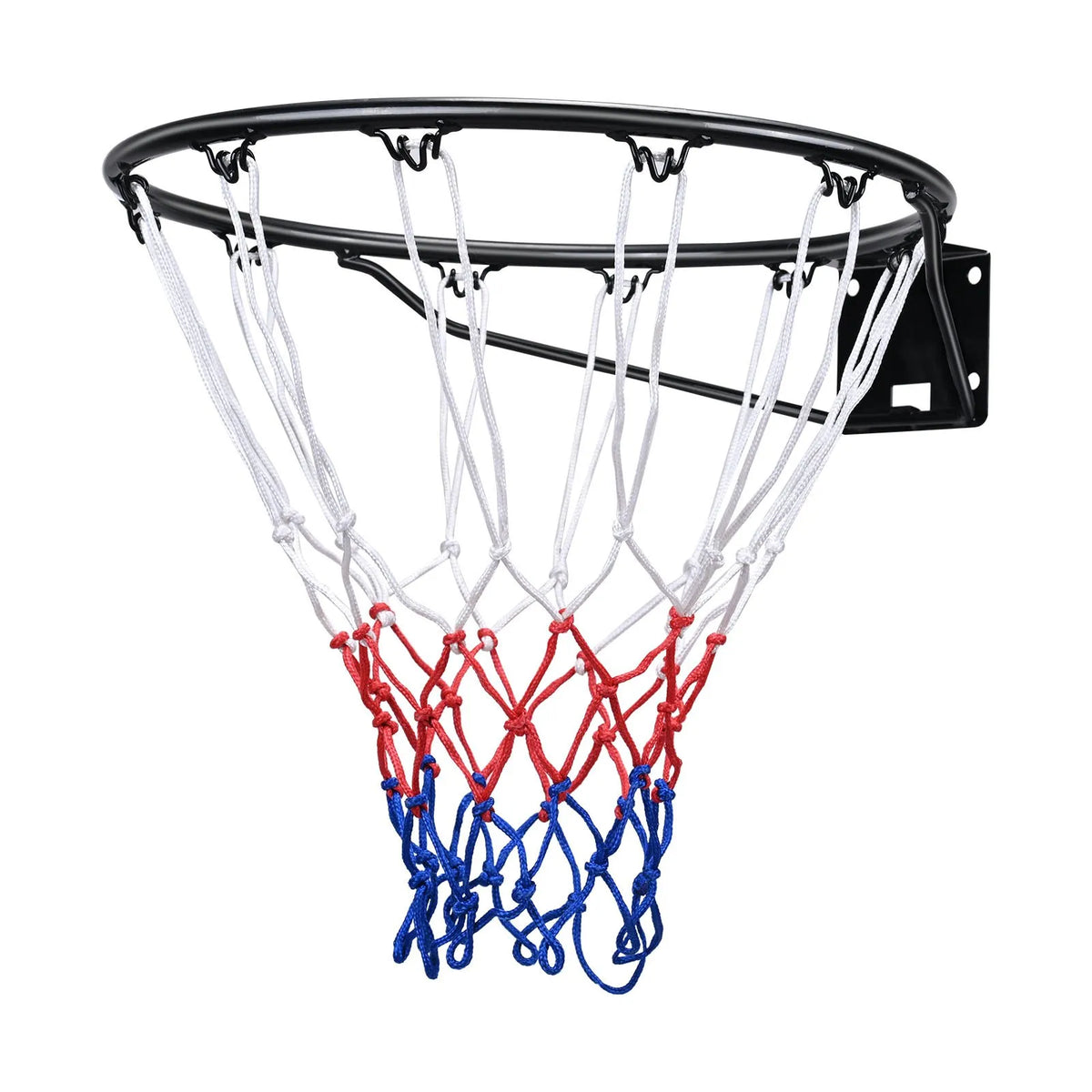 VEVOR basketbola groza stīpa sienas vai durvju montāžai, pastiprināta Q235 tērauda konstrukcija ar dubulto atsperi un tīklu, Ø457 mm standarta grozs lietošanai telpās un ārā, piemērots bērniem un pieaugušajiem - ZEMLETES.LV