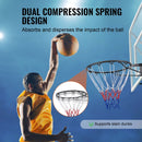 VEVOR basketbola groza stīpa sienas vai durvju montāžai, pastiprināta Q235 tērauda konstrukcija ar dubulto atsperi un tīklu, Ø457 mm standarta grozs lietošanai telpās un ārā, piemērots bērniem un pieaugušajiem - ZEMLETES.LV