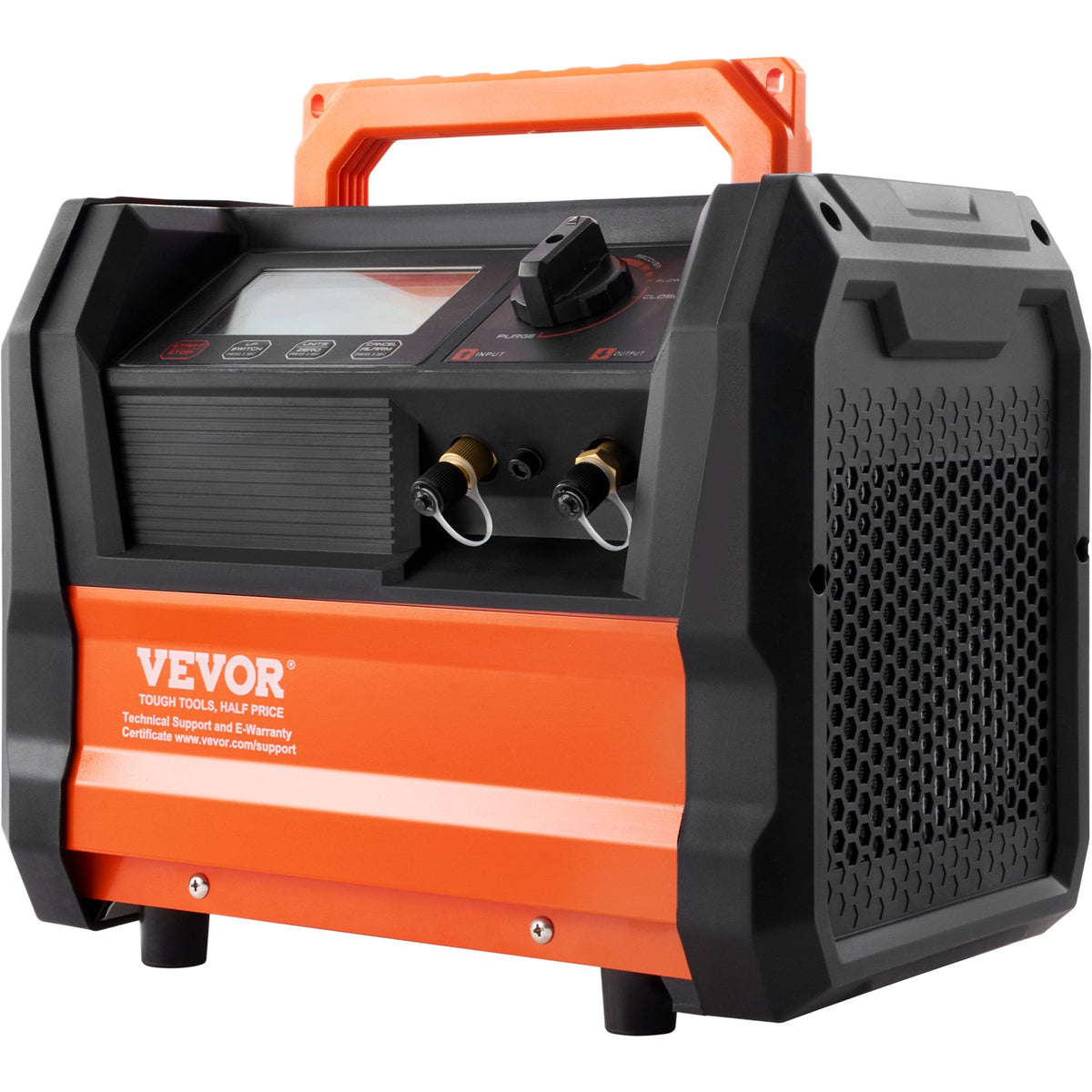 VEVOR Refrigerant Recovery Machine, 0.75 kW Power, Dual-Cylinder System with 3000 RPM Brushless Motor, Portable, for Freon and Other Refrigerants from Automotive, Air Conditioning and HVAC Systems