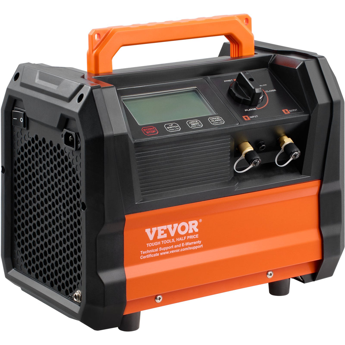 VEVOR Refrigerant Recovery Machine, 0.75 kW Power, Dual-Cylinder System with 3000 RPM Brushless Motor, Portable, for Freon and Other Refrigerants from Automotive, Air Conditioning and HVAC Systems
