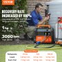 VEVOR Refrigerant Recovery Machine, 0.75 kW Power, Dual-Cylinder System with 3000 RPM Brushless Motor, Portable, for Freon and Other Refrigerants from Automotive, Air Conditioning and HVAC Systems