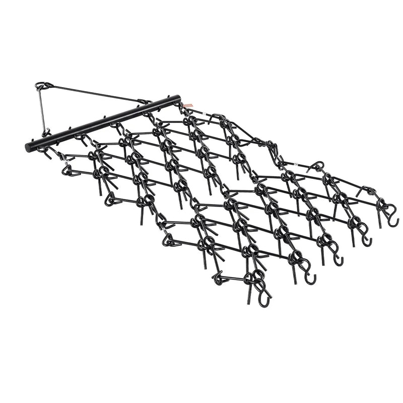 VEVOR ķēžu ecēšas 1220 x 1220 mm, ar 69 asiem zobiem, Q235 tērauds, velkamas ar ATV, UTV un traktoriem, paredzētas augsnes sagatavošanai, sēšanai, teritoriju izlīdzināšanai un grants ceļu kopšanai - ZEMLETES.LV