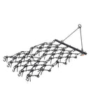 VEVOR ķēžu ecēšas 1220 x 1220 mm, ar 69 asiem zobiem, Q235 tērauds, velkamas ar ATV, UTV un traktoriem, paredzētas augsnes sagatavošanai, sēšanai, teritoriju izlīdzināšanai un grants ceļu kopšanai - ZEMLETES.LV