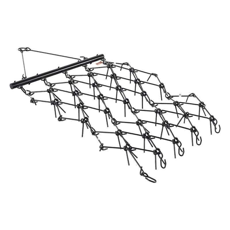 VEVOR ķēžu ecēšas 1220 x 1700 mm, ar 80 asiem zobiem, Q235 tērauds, velkamas ar ATV, UTV un traktoriem, paredzētas augsnes sagatavošanai, sēšanai, teritoriju izlīdzināšanai un grants ceļu kopšanai - ZEMLETES.LV