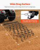 VEVOR ķēžu ecēšas 1220 x 1700 mm, ar 80 asiem zobiem, Q235 tērauds, velkamas ar ATV, UTV un traktoriem, paredzētas augsnes sagatavošanai, sēšanai, teritoriju izlīdzināšanai un grants ceļu kopšanai - ZEMLETES.LV
