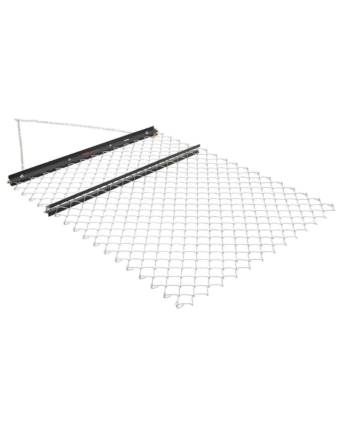 VEVOR ķēžu ecēšas 1220 x 1520 mm, Q235 tērauds, velkamas ar UTV un traktoru, paredzētas teritoriju izlīdzināšanai un augsnes sagatavošanai, piemērotas grants ceļiem, laukiem un dārziem, melnas - ZEMLETES.LV