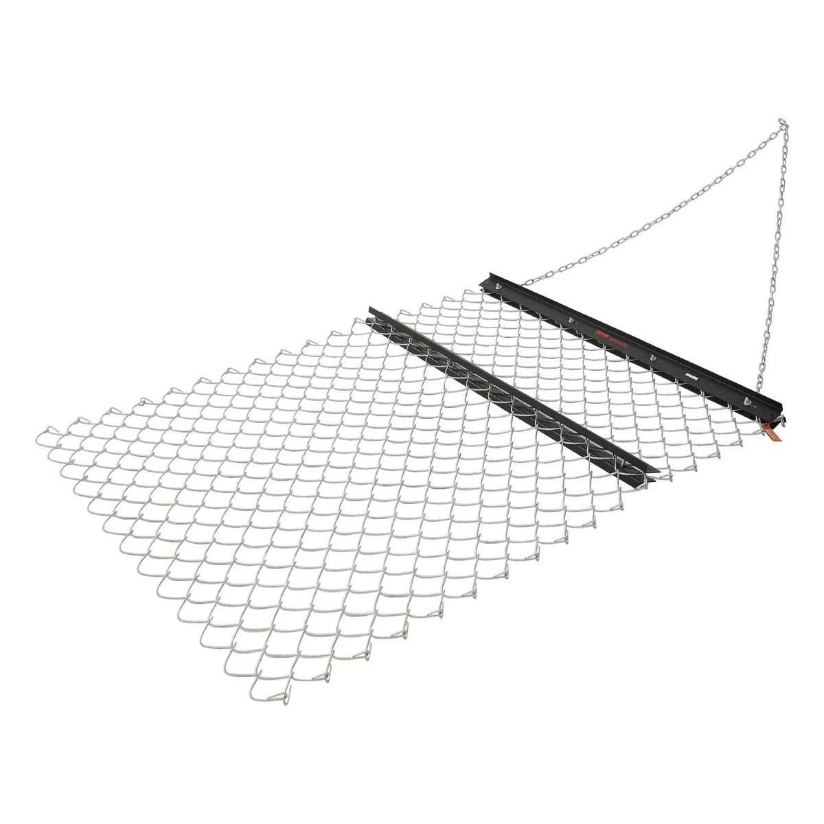 VEVOR ķēžu ecēšas 1220 x 1520 mm, Q235 tērauds, velkamas ar UTV un traktoru, paredzētas teritoriju izlīdzināšanai un augsnes sagatavošanai, piemērotas grants ceļiem, laukiem un dārziem, melnas - ZEMLETES.LV