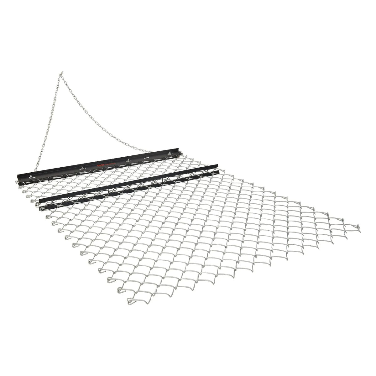 VEVOR ķēžu ecēšas 1220 x 1520 mm, Q235 tērauds, velkamas ar UTV un traktoru, paredzētas teritoriju izlīdzināšanai un augsnes sagatavošanai, piemērotas grants ceļiem, laukiem un dārziem, melnas - ZEMLETES.LV