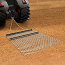 VEVOR ķēžu ecēšas 1220 x 1520 mm, Q235 tērauds, velkamas ar UTV un traktoru, paredzētas teritoriju izlīdzināšanai un augsnes sagatavošanai, piemērotas grants ceļiem, laukiem un dārziem, melnas - ZEMLETES.LV