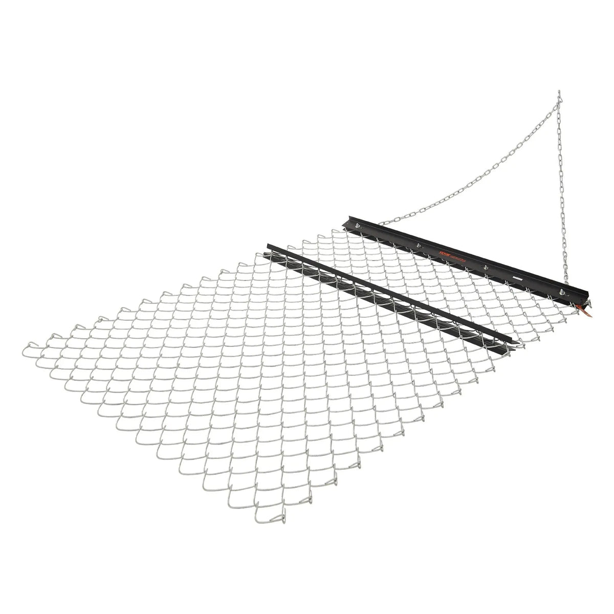 VEVOR ķēžu ecēšas 1220 x 1520 mm, Q235 tērauds, velkamas ar UTV un traktoru, paredzētas teritoriju izlīdzināšanai un augsnes sagatavošanai, piemērotas grants ceļiem, laukiem un dārziem, melnas - ZEMLETES.LV