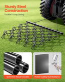 VEVOR ķēžu ecēšas 1520 x 1370 mm, ar 60 asiem zobiem, Q235 tērauds, velkamas ar ATV, UTV un traktoriem, paredzētas augsnes sagatavošanai, sēšanai, teritoriju izlīdzināšanai un grants ceļu kopšanai - ZEMLETES.LV