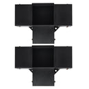 VEVOR pergolas stūra stiprinājumu komplekts 152 × 152 mm, iekšējais izmērs 142 × 142 mm, 4 virzienu lielas slodzes savienojumi koka brusām un stabiem, lapenēm, terases pergolām un koka nojumēm, 2 gab.
