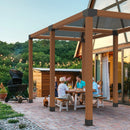 VEVOR pergolas stiprinājumu komplekts 92 × 92 mm koka brusām, 4 × 3 virzienu un 2 × 4 virzienu savienojumi ar 6 stabu pamatnēm, pergolām, lapenēm un nojumēm, 12 gab.