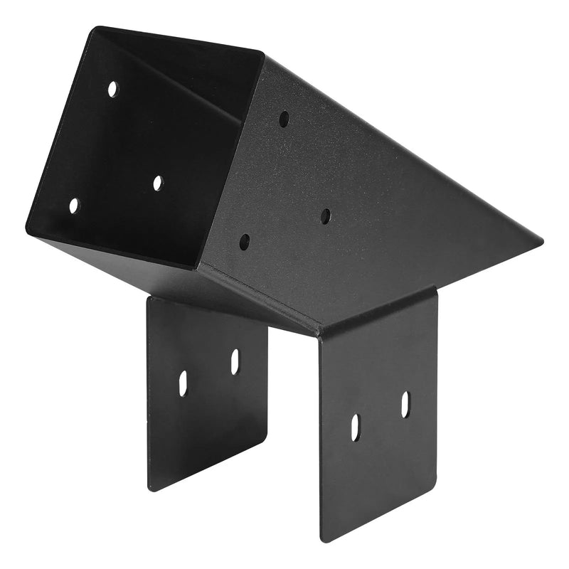 VEVOR pergolas stiprinājumu komplekts 92 × 92 mm brusām, smailam jumtam, 3 un 4 virzienu savienojumi ar stabu pamatnēm un kores stiprinājumiem, lapenēm un nojumēm, 14 gab.