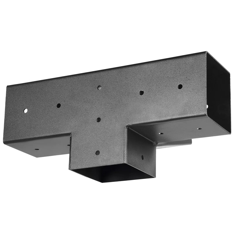 VEVOR pergolas stiprinājumu komplekts 92 × 92 mm koka brusām, slīpi 4 virzienu savienojumi no oglekļa tērauda ar stabu pamatnēm un sienas stiprinājumiem, pergolām, lapenēm un nojumēm