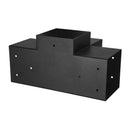VEVOR pergolas stūra stiprinājumu komplekts 152 × 152 mm, iekšējais izmērs 142 × 142 mm, 4 virzienu lielas slodzes savienojumi koka brusām un stabiem, lapenēm, terases pergolām un koka nojumēm, 2 gab.