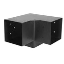 VEVOR pergolas stūra stiprinājumu komplekts 152 × 152 mm, iekšējais izmērs 142 × 142 mm, 3 virzienu lielas slodzes savienojumi koka brusām un stabiem, lapenēm, terases pergolām un koka nojumēm, 4 gab.