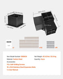 VEVOR pergolas stūra stiprinājumu komplekts 152 × 152 mm, iekšējais izmērs 142 × 142 mm, 3 virzienu lielas slodzes savienojumi koka brusām un stabiem, lapenēm, terases pergolām un koka nojumēm, 4 gab.