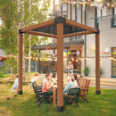 VEVOR pergolas stūra stiprinājumu komplekts 92 × 92 mm koka brusām, 3 virzienu lielas slodzes savienojumi ar stabu pamatnēm, lapenēm, terasēm un koka nojumēm, 4 gab.