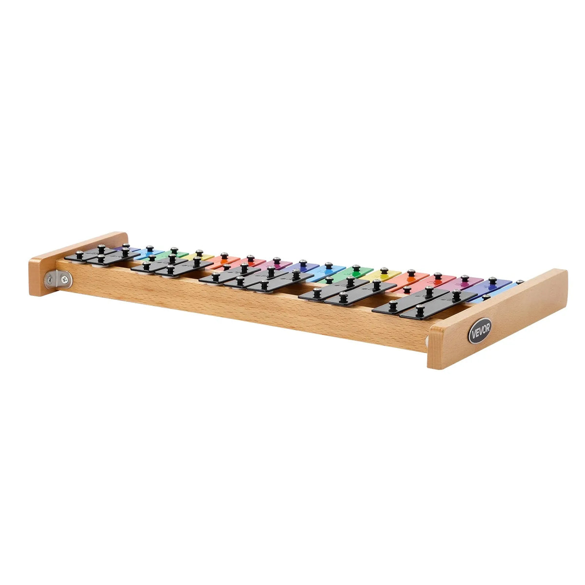 VEVOR Glockenspiel 27 Tones with Coloured Metal Keys, 4 Mallets and Bag