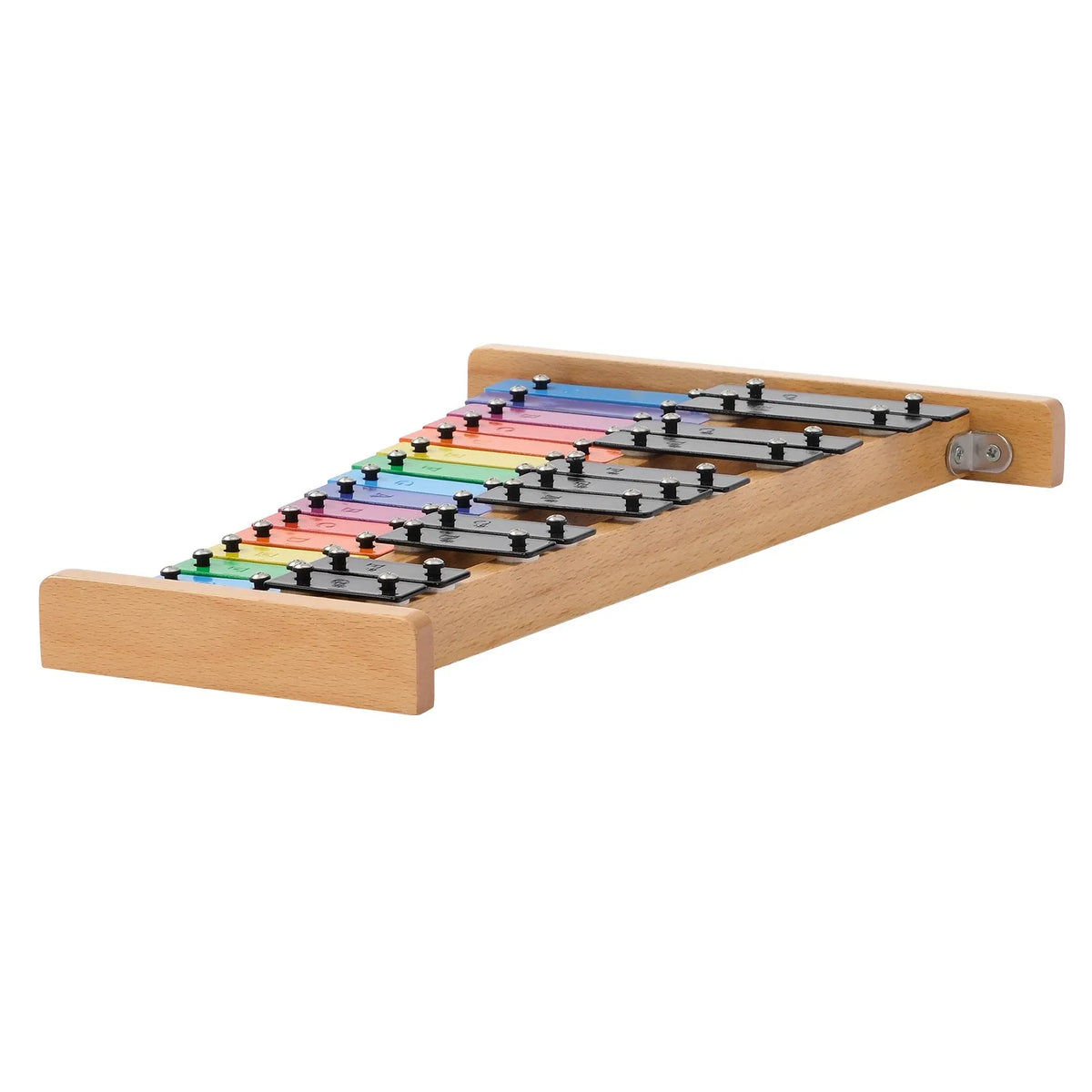 VEVOR Glockenspiel 27 Tones with Coloured Metal Keys, 4 Mallets and Bag