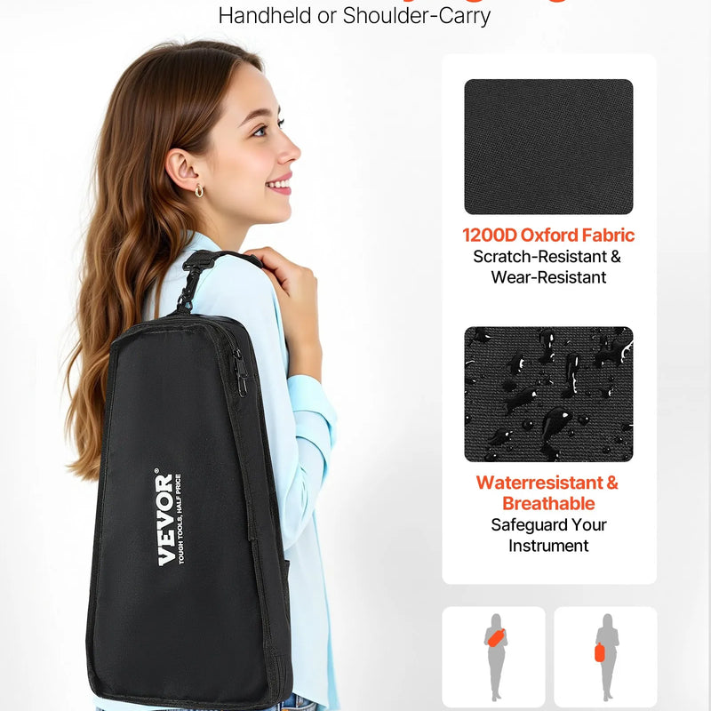 VEVOR metalofons ar 27 notīm, profesionāls perkusiju instruments ar metāla plāksnītēm, 4 vālītēm un pārnēsāšanas somu, piemērots iesācējiem un pieaugušajiem mūzikas apguvei