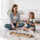 VEVOR metalofons ar 27 notīm, profesionāls perkusiju instruments ar metāla plāksnītēm, 4 vālītēm un pārnēsāšanas somu, piemērots iesācējiem un pieaugušajiem mūzikas apguvei