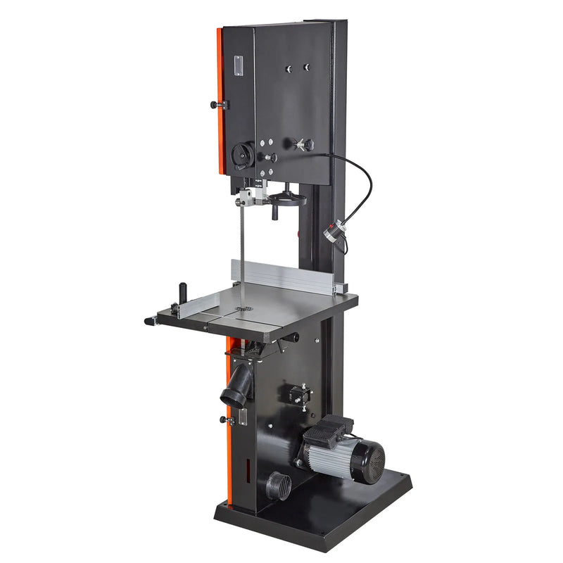 VEVOR kokapstrādes lentzāģis 457 mm, lentzāģis ar 2240 W (3 ZS) motoru, maksimālais griešanas augstums 406 mm, 690 × 510 mm čuguna galds, ar 360° darba apgaismojumu, leņķmēru un vadotni, lentzāģis kokapstrādei