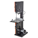 VEVOR kokapstrādes lentzāģis 457 mm, lentzāģis ar 2240 W (3 ZS) motoru, maksimālais griešanas augstums 406 mm, 690 × 510 mm čuguna galds, ar 360° darba apgaismojumu, leņķmēru un vadotni, lentzāģis kokapstrādei