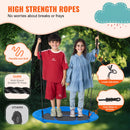 VEVOR 102 cm apaļās šūpoles bērniem, celtspēja 340 kg, 900D zils oksforda audums