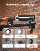 VEVOR dimanta serdes urbjmašīna ar statīvu, urbšanas diametrs 20–254 mm, mitrās un sausās urbšanas iekārta betonam, 2 ātrumi 535 / 920 apgr./min, 2500 W, UNC 1 1/4–7 vītne, ar 10 urbjiem, piemērota betonam, ķieģelim un akmenim