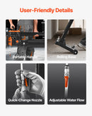 VEVOR dimanta serdes urbjmašīna ar statīvu, urbšanas diametrs 20–254 mm, mitrās un sausās urbšanas iekārta betonam, 2 ātrumi 535 / 920 apgr./min, 2500 W, UNC 1 1/4–7 vītne, ar 10 urbjiem, piemērota betonam, ķieģelim un akmenim