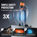 VEVOR dimanta serdes urbjmašīna ar statīvu, urbšanas diametrs 20–201 mm, 3000 W dimanta serdes urbšanas iekārta ar statīvu betonam, ķieģelim un mūra materiāliem