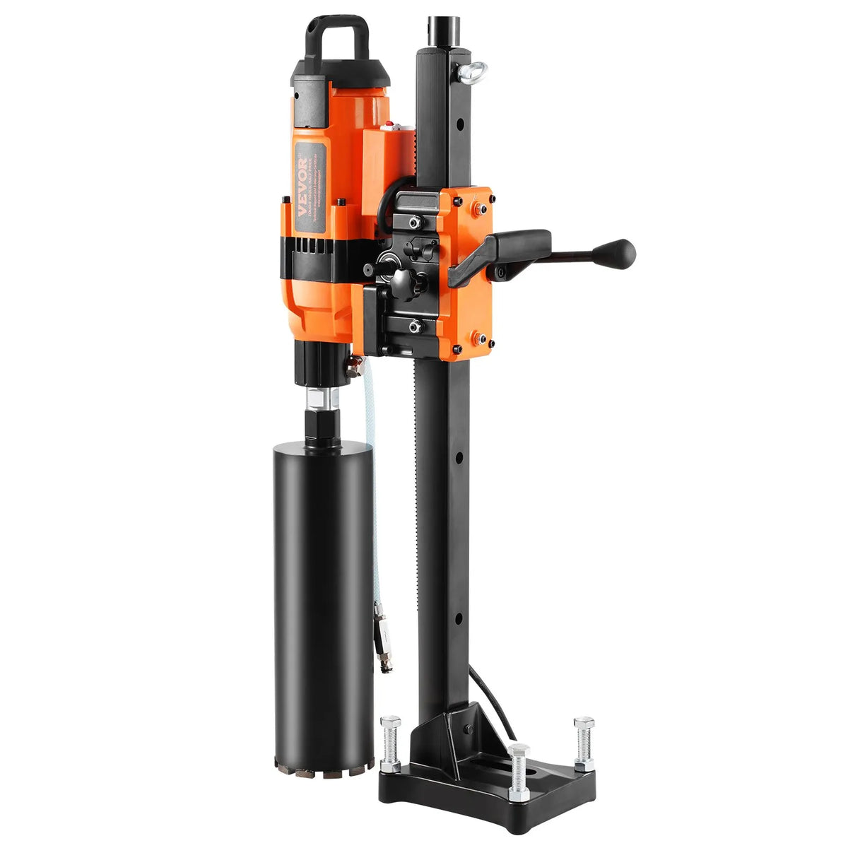 VEVOR dimanta serdes urbjmašīna ar statīvu, urbšanas diametrs 20-300 mm, 3500 W, dimanta serdes urbšanas iekārta ar statīvu - spēcīga urbšana gan sausā, gan mitrā režīmā betonam, ķieģelim un mūra materiāliem.