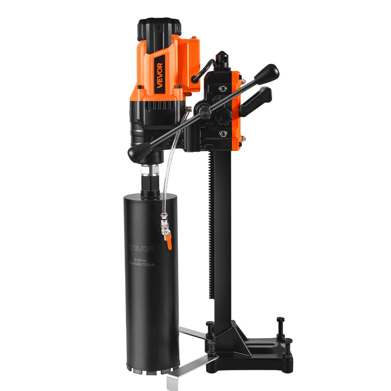 VEVOR dimanta kodolurbšanas iekārta, urbšanas diametrs 20–200 mm, statīvā montējama sausai un mitrai urbšanai betonā, 8 urbji, 850 apgr./min, UNC 1 1/4–7 vītne, 3000 W
