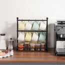 VEVOR Krūžu turētājs ar 16 āķiem un uzglabāšanas bāzi