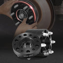 38,1 mm 6x135 mm kalti riteņu adapteri, 6 skrūvju, melni, 4 gab.