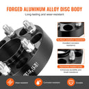 38,1 mm 6×139,7 mm riteņu distanceri, 6 skrūvju stiprinājums, kalti, 4 gab., melni