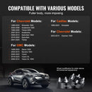 50,8 mm kalta alumīnija riteņu starplikas 6x139,7, 4 gab., melnas, M14x1,5, 108 mm